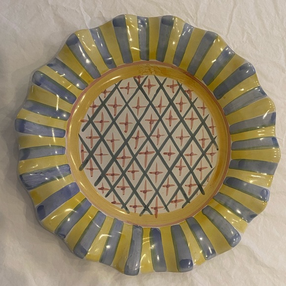 MACKENZIE CHILDS Vintage Dinner Plate